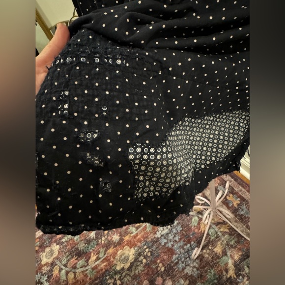 Magnolia Pearl Navy Blue Henry Top OSFM - Picture 3 of 7